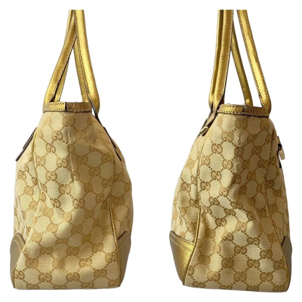 Gucci Princy GG Canvas Leather Tote Bag - Picture 9 of 10